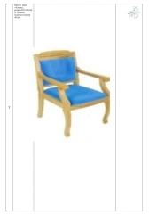 Armchair, brand "Alliance", size:520×580×960, seat cushion thickness 40 mm