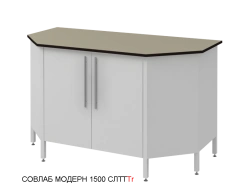 Laboratory high end table with cabinet Mod.-1500 SLTTLg in