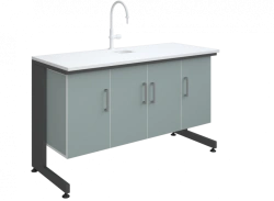 Laboratory bench-table with sink type 1 high