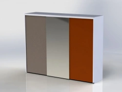 Built-in wooden cupboard