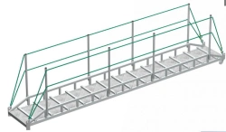 Aluminium gangway drain