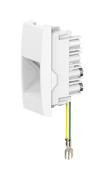 CADUCEUS ALING MODE Flush-mounted telephone socket RJ12 6P2C, 1M, white, art. 661.0