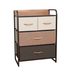 Dresser on metal frame.