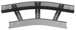 Corner radius horizontal 30 degrees of self-supporting cable girder LTI 000x00 U30 , with overall dimensions from 150x100 mm to