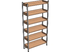 One-sided shelving unit ST.M.5