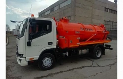 Vacuum tanker (vacuum, combined, slurry tanker) (AV) 70CS01 on KAMAZ B421-1A09-F5 chassis.