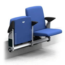 Folding semi-upholstered armchair "Compact"