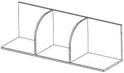 Modular children's wall, module SMD. 18