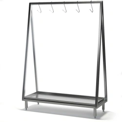 Stainless steel carcass rack BT without wheels