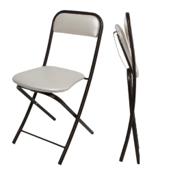 Folding chair on metal frame "Comfort"