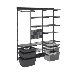 Furniture in sets and individual elements made of metal, wood and plastic for installation of wardrobe systems: wardrobe system