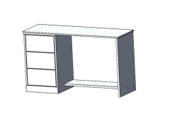 Wooden auto mechanic's table